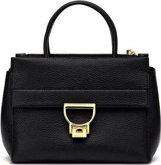 Coccinelle Arlettis Handtas Gekorrelled Leer - Dames - Handtassen - Zwart - ONE Size - Leer - Tassen
