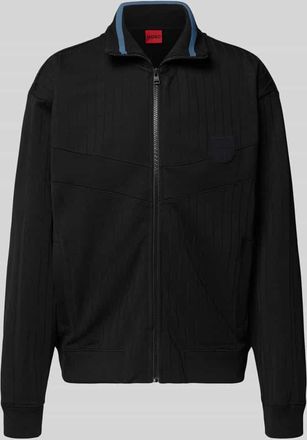 HUGO BOSS Regular Fit Sweatjacke aus Baumwoll-Mix Modell DAVRONTO in Black, Größe XXL