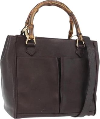 Gucci Pre-owned Vintage Handtas - Dames - Vintage Handtas - Rood - ONE Size - Leer - Vintage