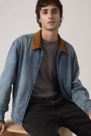 Levi's Chaqueta con cremallera completa Mechanics - Hombre - 2XL - Azul / Light It Up T