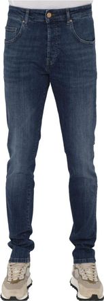 Don the Fuller Slim-Fit Midblue Jeans oor Heren - Heren - Slim Fit Jeans - Blauw - W34 - Katoen - Jeans