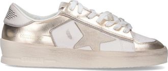 Golden Goose White Stardan Calf Leather Sneakers