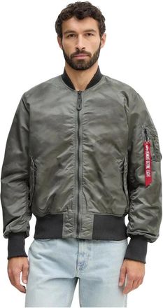 Alpha Industries Ma-1 Distressed Jacket - Heren - Bomber jackets - Groen - S - Polyester - Jassen
