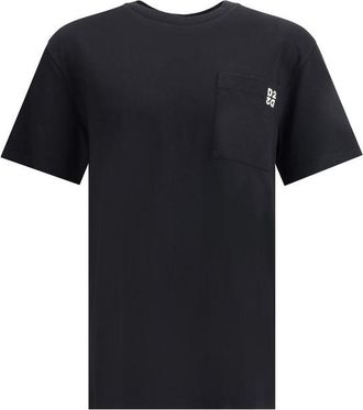 Dsquared2 Mens Pocket Tee Casual - Black Cotton - Size X-Large