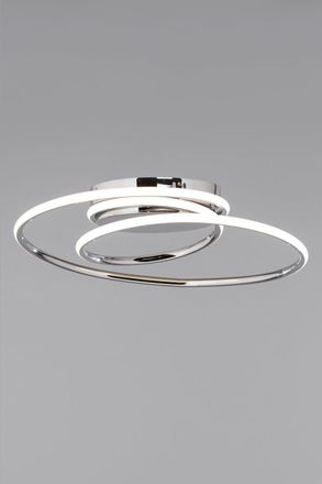 BHS Pei Flush Ceiling Light in Silver