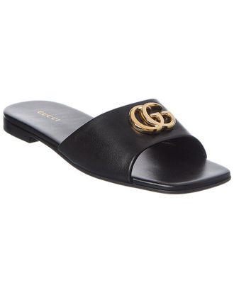 Gucci Double G Leather Sandal