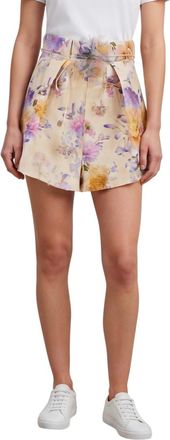 Zimmermann Beige Floral Shorts