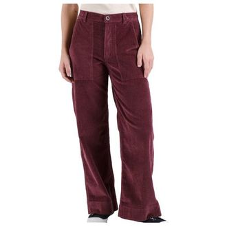 Dedicated Workwear Pants Vara Corduroy Freizeithose für Damen | rot
