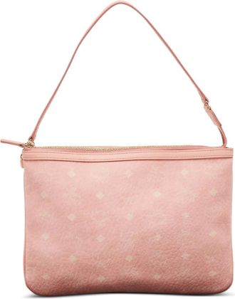 MCM Borsa a spalla Visetos con manico - Rosa