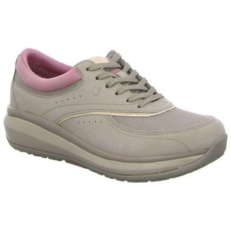 Joya Sydney Nubuck Mesh Womens Lace Up Trainers - Moonrock - Size:UK 6.5