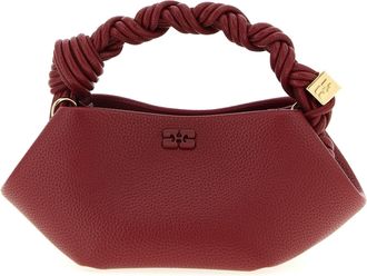 Ganni Bou Grained Borse A Mano Rosso-Donna