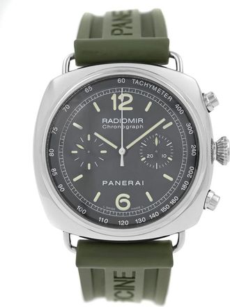 Officine Panerai Pre-owned Panerai Radiomir Chronograph Chronograph Tachymeter Black Dial Mens Watch PAM00288