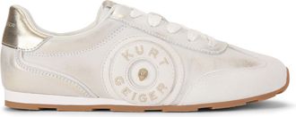 Kurt Geiger Womens Leather Bromley Slimline Sneaker Sneakers - Gold - Size UK 8