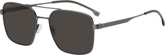 BOSS 1695/S KJ1/IR Mens Sunglasses Silver Size 58