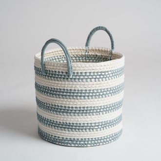 Wanda Collection Wanda Collection - Gran Cesta En Cuerda Gris Y Crudo Xl Guapa
