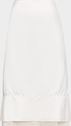 Toteme Layered Satin Skirt