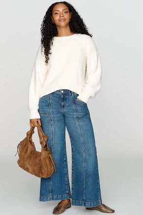 Pilcro Nico Mid Rise Flare Leg Jeans