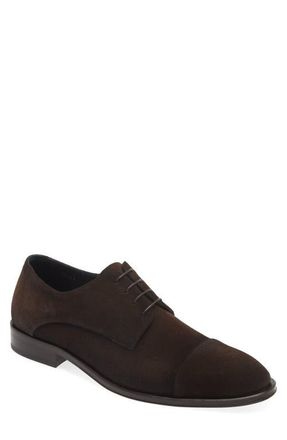 BOSS Derrek Cap Toe Derby in Dark Brown at Nordstrom, Size 6.5Us
