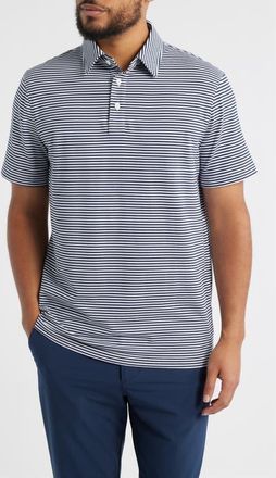 G/Fore All Play Stripe Performance Golf Polo in Twilight at Nordstrom, Size Xx-Large