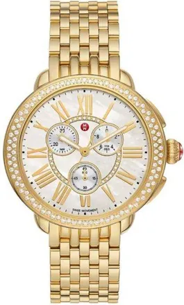 Michele Serein Chronograph Quartz Silver Dial Ladies Watch MWW21A000070