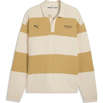 Puma Lifestyle Crew Oversize Cotton Blend Polo in Coffee Milk at Nordstrom, Size Xx-Large