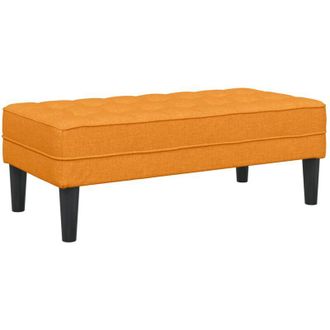 vidaXL Banco Amarillo Oscuro 113 X 57 X 39 Cm Tela Vidaxl