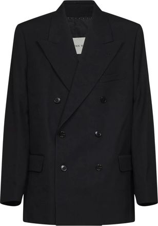 Dries Van Noten Jassen - Heren - Blazers - Zwart - L - Wol - Jassen