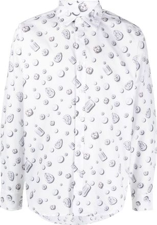 Viktor & Rolf graphic-print button-up shirt - men - Cotton - S - White