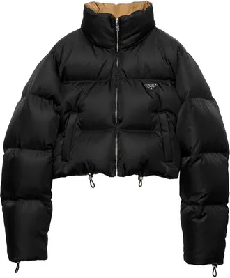 Prada Cropped Re-Nylon Down Jacket