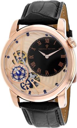 Christian Van Sant Mens Sprocket Auto-Quartz Rose gold Round 44mm