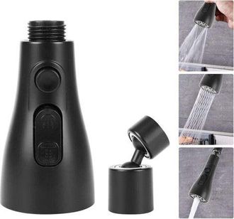 OEM (negro) Ca&ntilde;o De Grifo De Cocina, Extensi&oacute;n De Grifo Giratoria De 360&deg;, Aireador De Grifo De Ducha Con 3 Modos, Ca&ntilde;o De Grifo, Ajuste Extra&iacute;ble