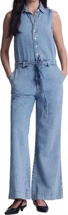 Mavi Elara Denim Jumpsuit In Light Well Blue