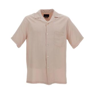 Portuguese Flannel Shirt - Heren - Korte mouwen Overhemden - Roze - M - Overhemden