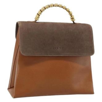 Loewe Pre-owned Handbag - Dames - Pre-owned - Bruin - Maat: ONE Size Leer