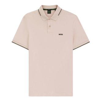 HUGO BOSS Tops, Heren, Roze, XL, Katoen, Polo Shirts