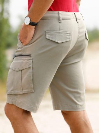 Catamaran Bermudas CATAMARAN, Herren, Gr. 54, Normalgr&ouml;ssen, braun (schlamm), 98% Baumwolle, 2% Elasthan, unifarben, kurz, Hosen Bermudas