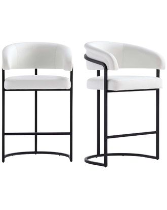 Manhattan Comfort Set Of 2 Augusta Counter Stools