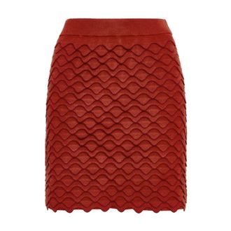 Maliparmi Falda Winter Wave - Skirts - Mujer - Marr&oacute;n - S