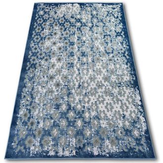 RugsX Rugsx - Alfombra Acr&iacute;lica Yazz 7006 Oriente Gris/azul/marfil Blue 200x290 Cm