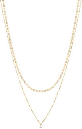 Lana Jewelry 14K Gold Solo Double Strand Necklace in 14K Yellow Gold at Nordstrom, Size 15