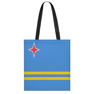 Generic Aruba Flag Womens Tote Casual Shopping Bag Lightweight Shoulder Bags Hobos Handbag for Work Travel Daily 35x40cm