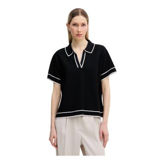 Marc Aurel Truien & Vesten, Dames, Zwart, M, V-hals Poloshirt