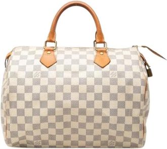 Louis Vuitton Pre-owned Speedy 30 Handtas - Dames - Vintage Handtas - Wit - ONE Size - Leer - Vintage