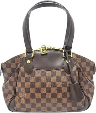 Louis Vuitton Pre-owned Handbags, female, Brown, Size: ONE SIZE Pre-owned Vintage Damier Canvas Shoulder Tote