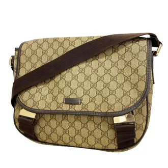 Gucci Brown Pvc Shoulder Bag (Pre-Owned)