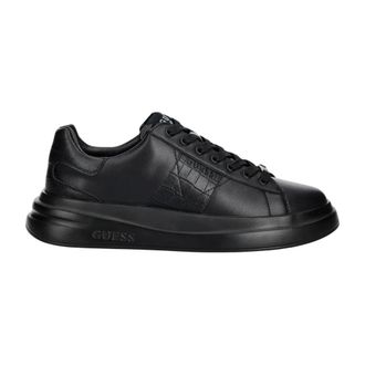 Guess Elba Sneakers - Heren - Schoenen - Zwart - Maat: 42 EU Katoen
