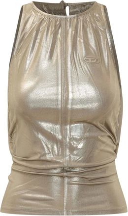 Diesel Tops, Dames, Geel, XS, T-Dyvyny Top