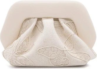 Themoir&egrave; Bios Small Ricamo - Dames - Clutches - Beige - ONE Size - Hennep - Tassen