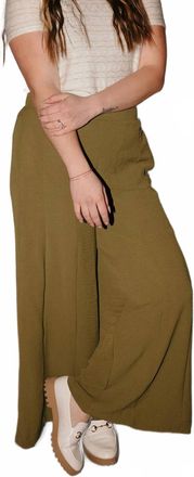 Tribal Rainforest Pants In Olive Green