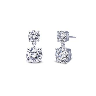 Lafonn Womens Dangle Stud Earrings In Silver